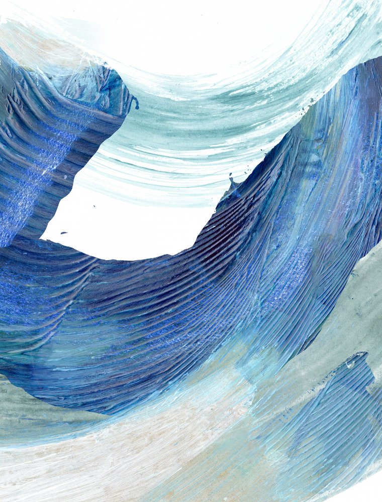 Flowing Blue Waves by Edward Selkirk