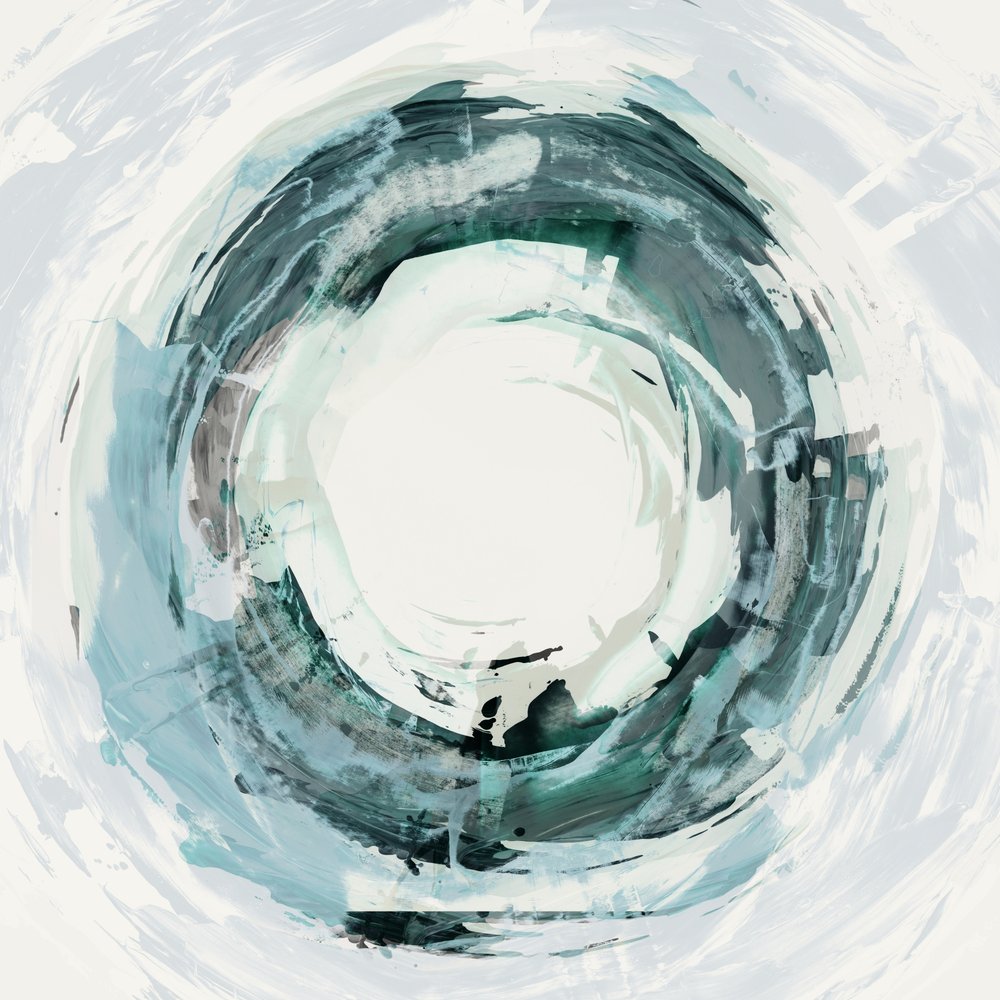 Fluid Aqua Circle by Edward Selkirk