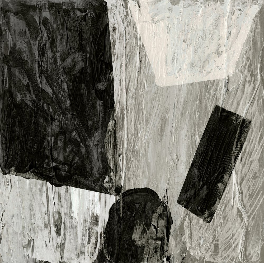 Textured Abstract Monochromatic by Edward Selkirk