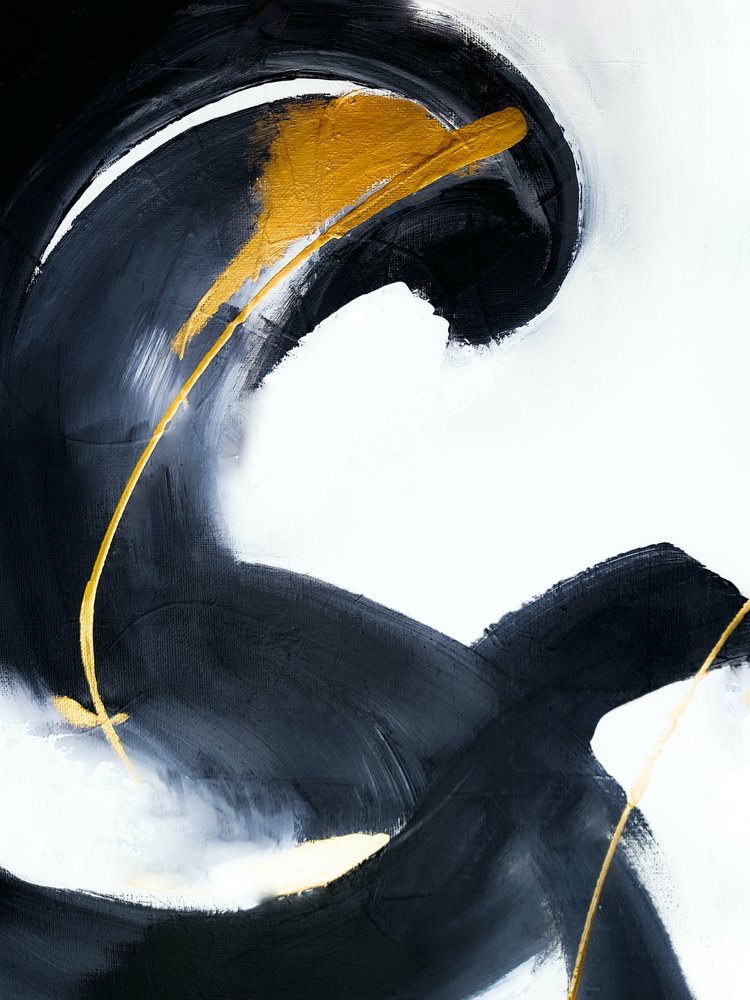 Abstract Gold Flow by Ejaaz Haniff