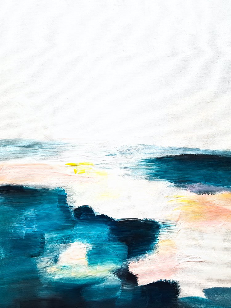 Calm Ocean Abstract by Ejaaz Haniff
