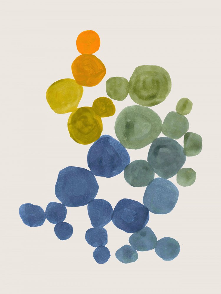 Colorful Organic Shapes by Ejaaz Haniff