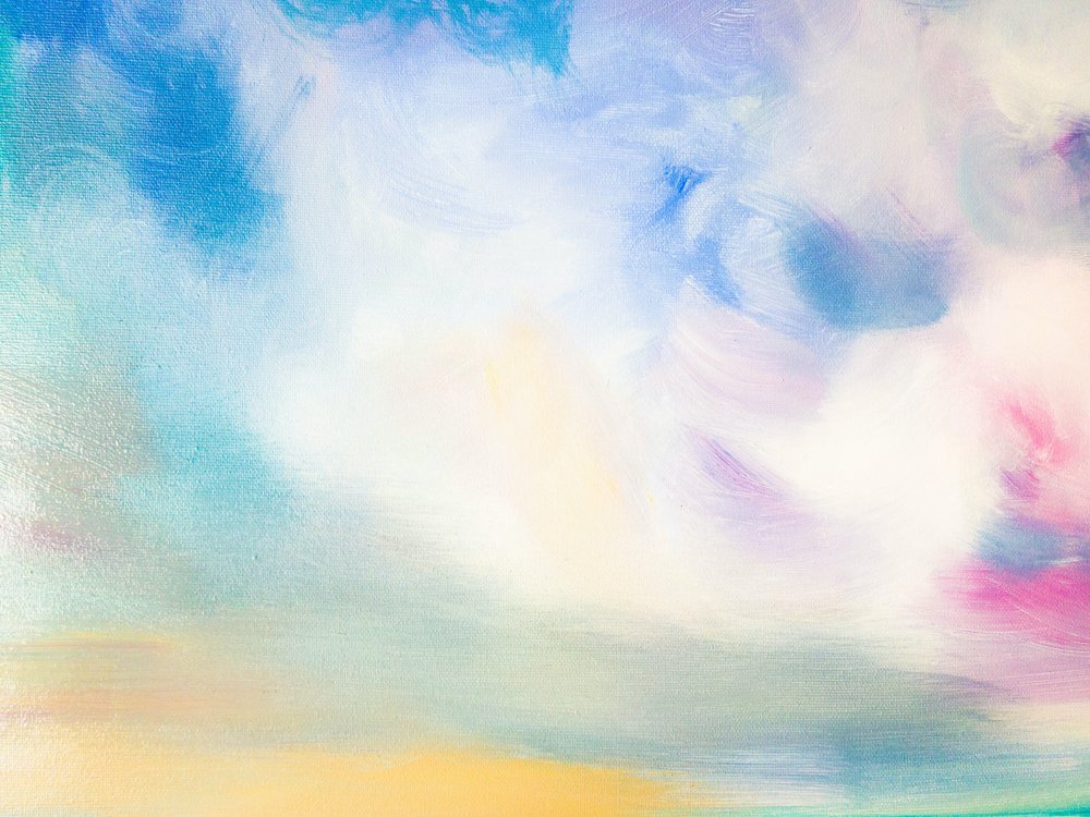 Dreamy Pastel Abstract by Ejaaz Haniff