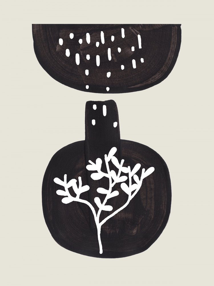 Minimalist Botanical Vase by Ejaaz Haniff