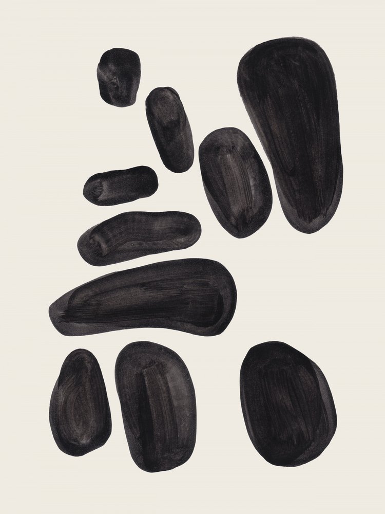 Organic Black Shapes by Ejaaz Haniff