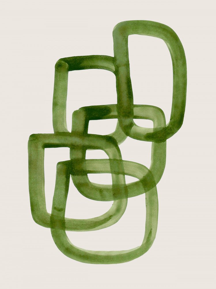 Organic Green Abstract by Ejaaz Haniff