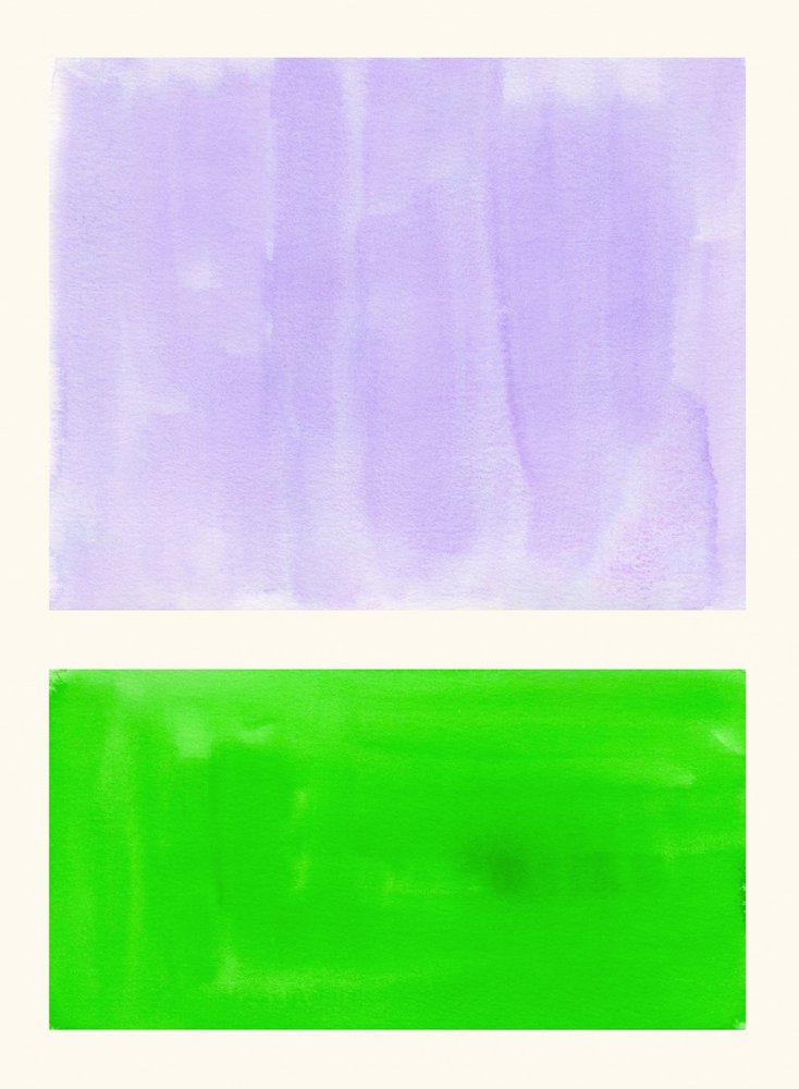 Purple Green Watercolor Wash by Ejaaz Haniff