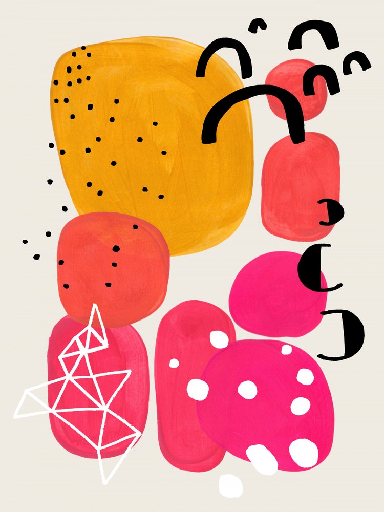 Vibrant Abstract Organic Shapes by Ejaaz Haniff