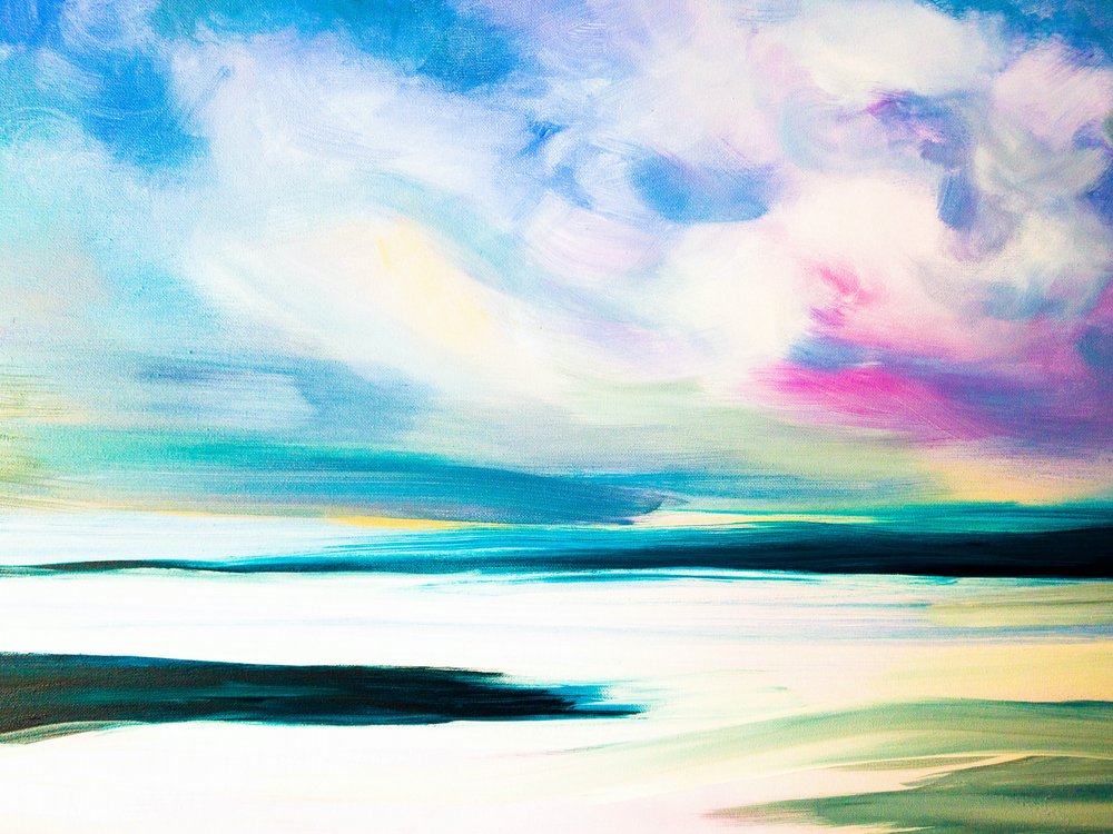 Vibrant Abstract Seascape by Ejaaz Haniff