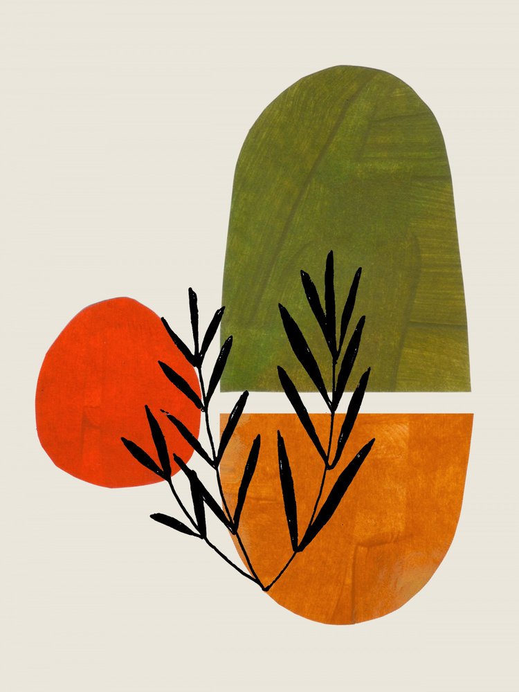 Vibrant Botanical Abstract by Ejaaz Haniff