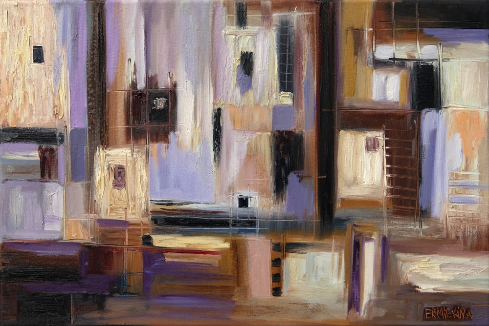 Abstract City Grid by Ekaterina Ermilkina