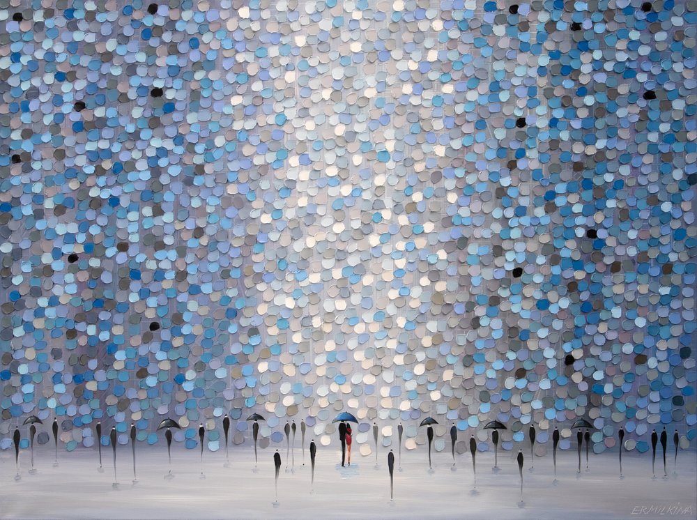 Blue Rain Romance by Ekaterina Ermilkina