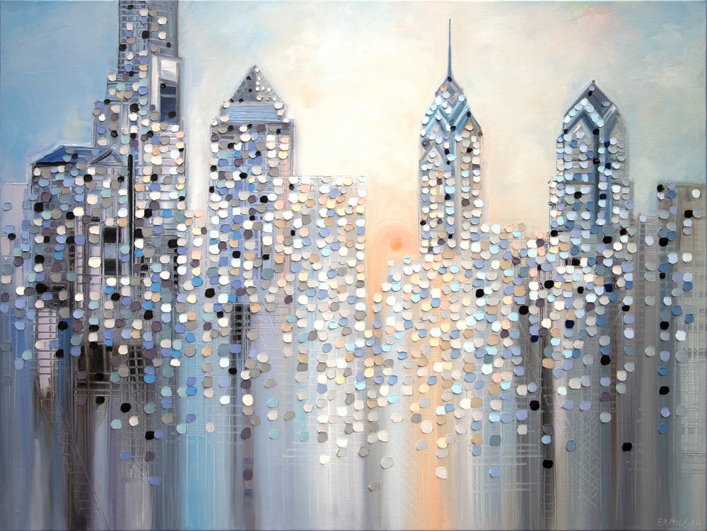 Sparkling Cityscape by Ekaterina Ermilkina