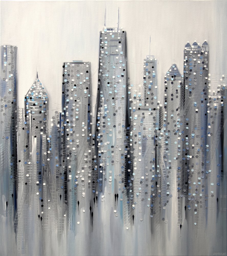 Sparkling Cityscape by Ekaterina Ermilkina