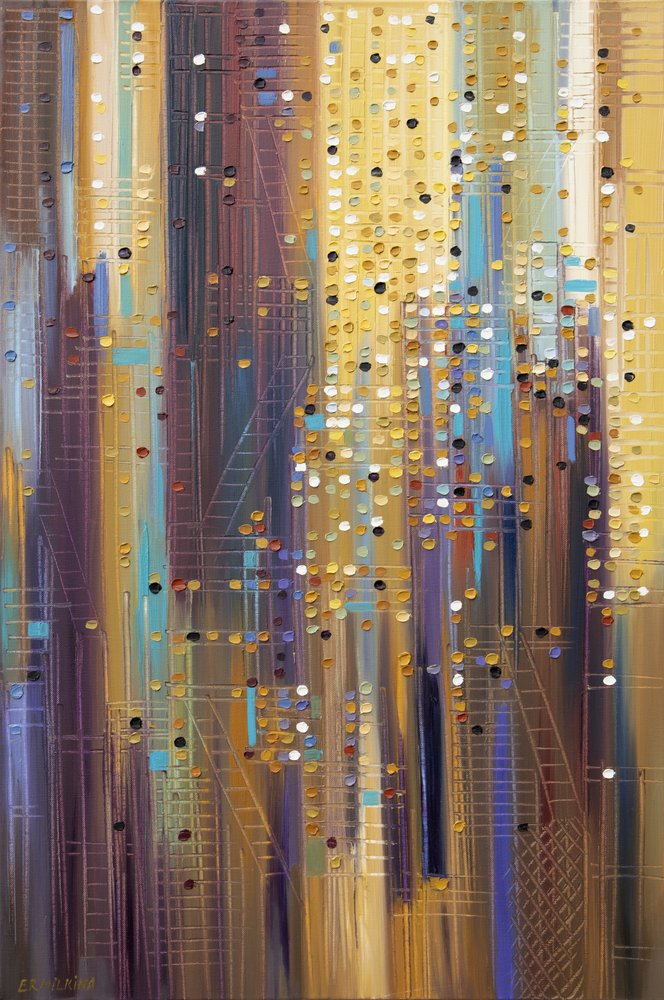 Vibrant City Lights by Ekaterina Ermilkina