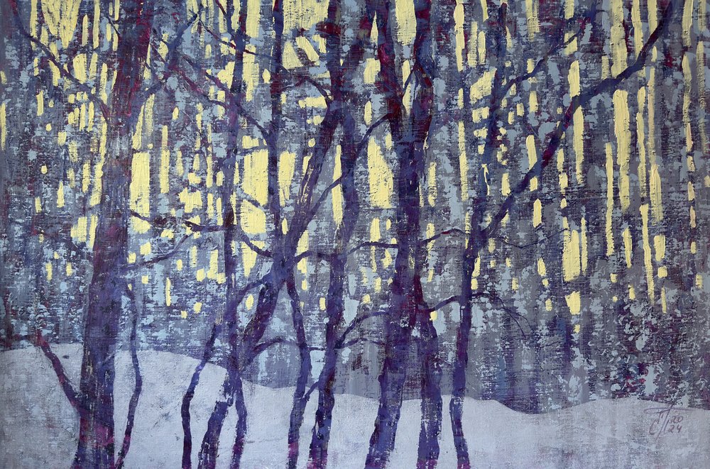 Winter Forest Light by Ekaterina Prisich
