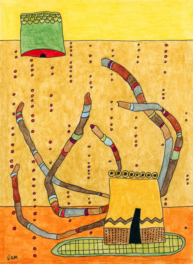 Whimsical Tent Structure by Elena Khomutova-Miller