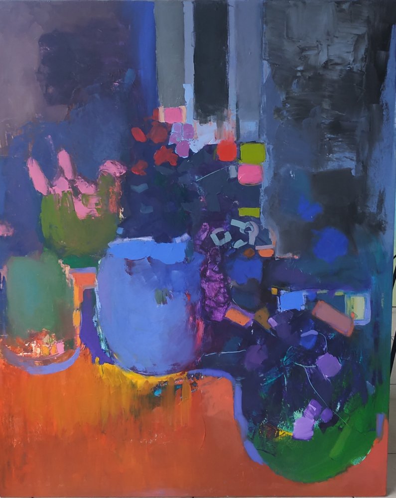 Vibrant Abstract Still Life by Elena Shraibman