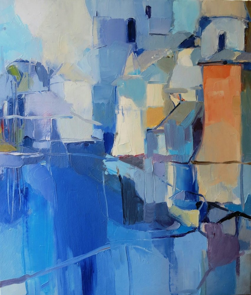 Vibrant Coastal Reflections by Elena Shraibman