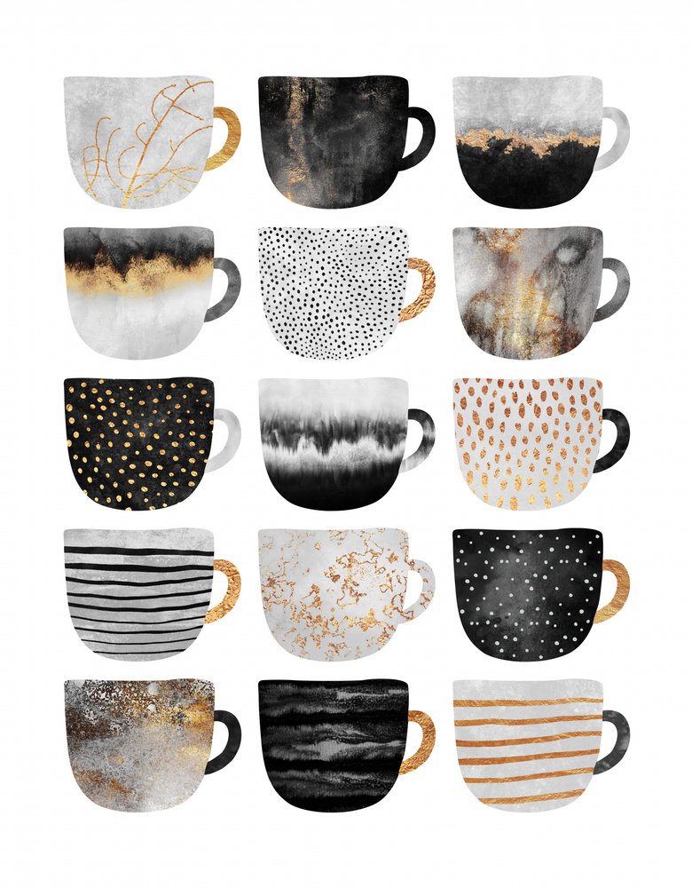 Abstract Mug Collection by Elisabeth Fredriksson
