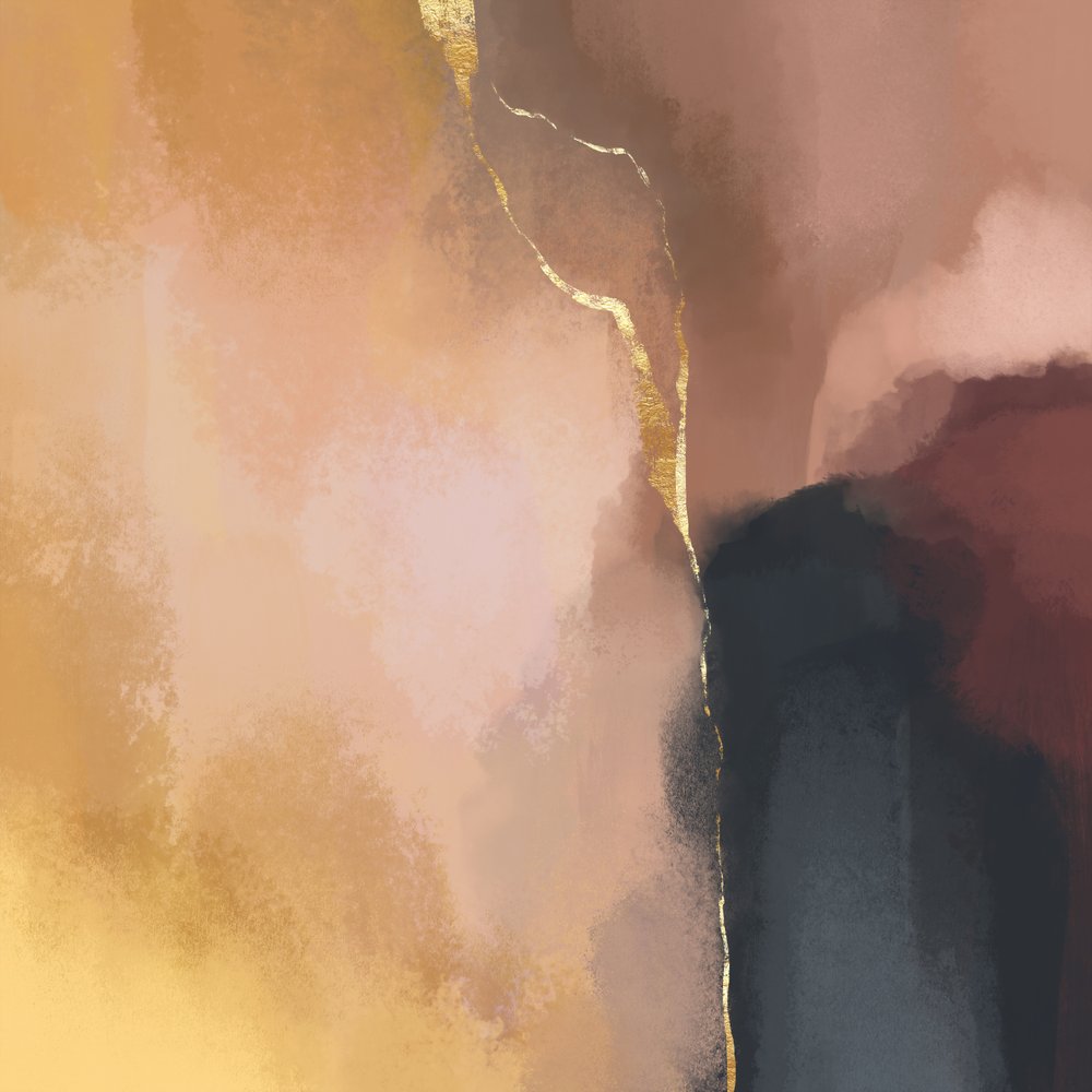 Elegant Abstract Gold by Elisabeth Fredriksson