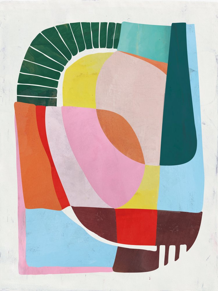 Vibrant Abstract Shapes by Ellen Greup