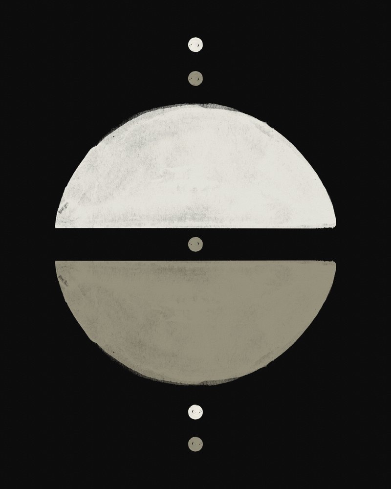 Abstract Cosmic Balance by Ema Paraschiv