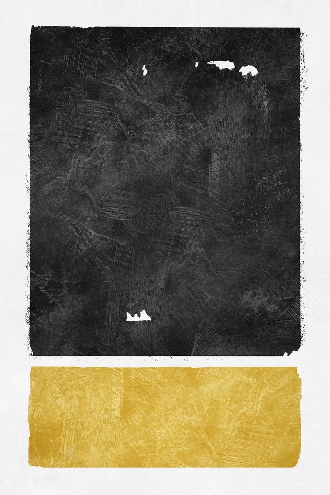 Abstract Gold Black Contrast by Ema Paraschiv