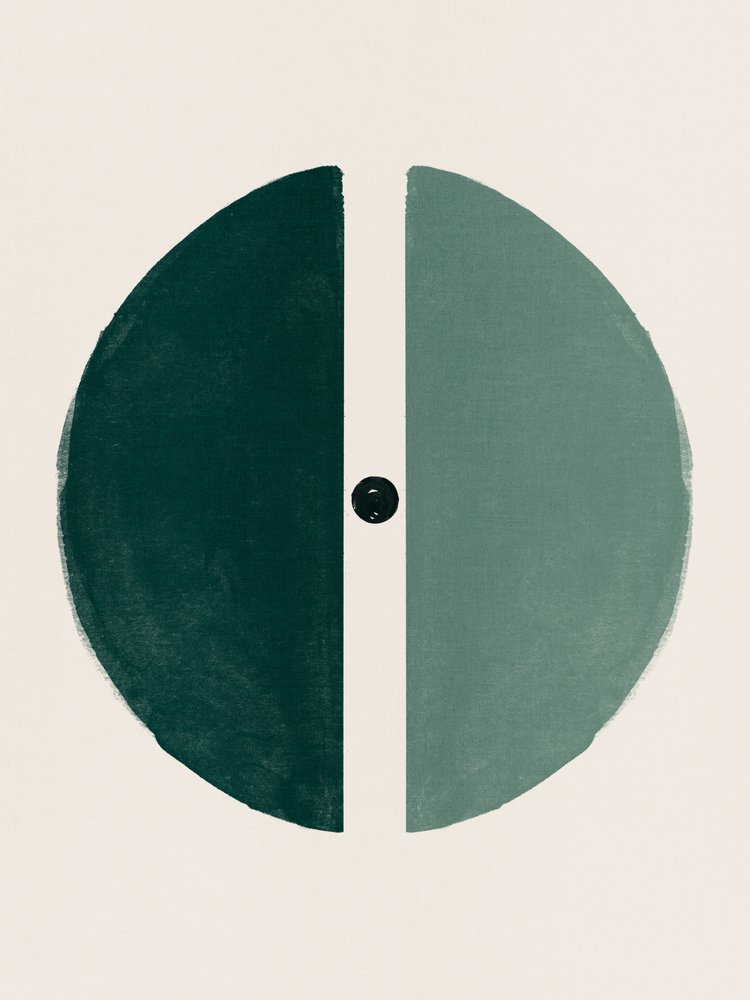 Abstract Green Balance by Ema Paraschiv