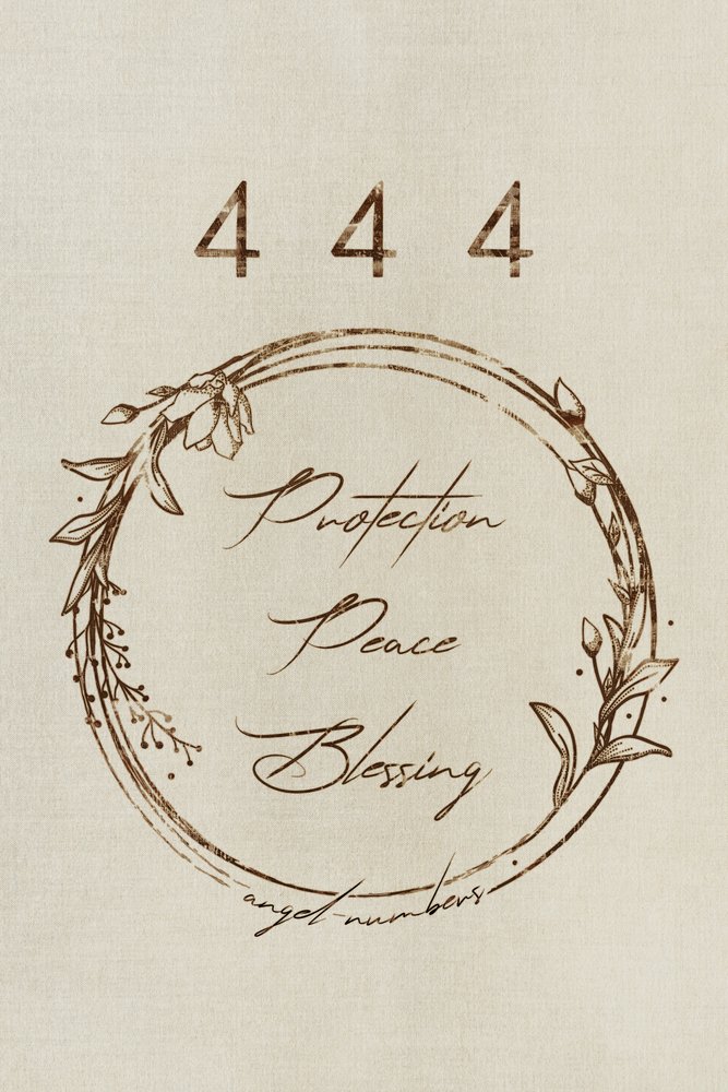 Angel Numbers 444 Blessing by Ema Paraschiv