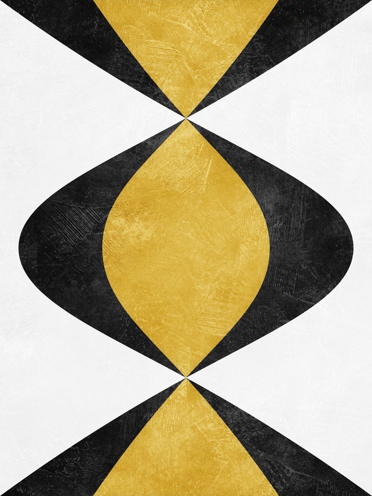 Black Gold Hourglass by Ema Paraschiv