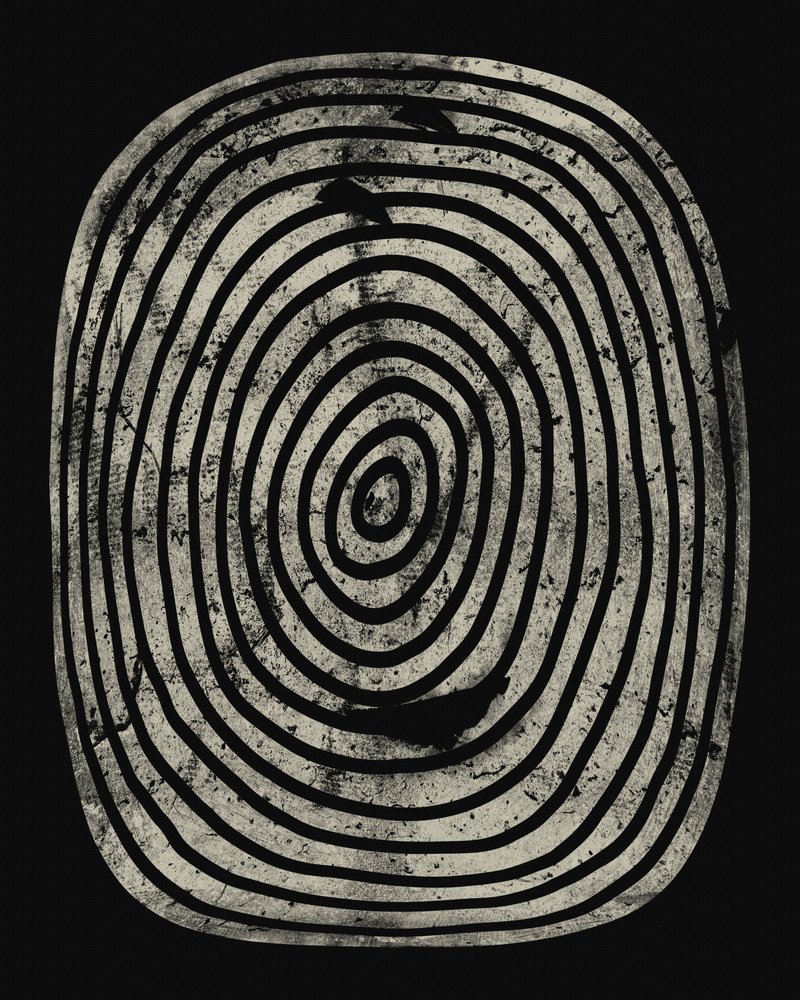 Concentric Grunge Rings by Ema Paraschiv