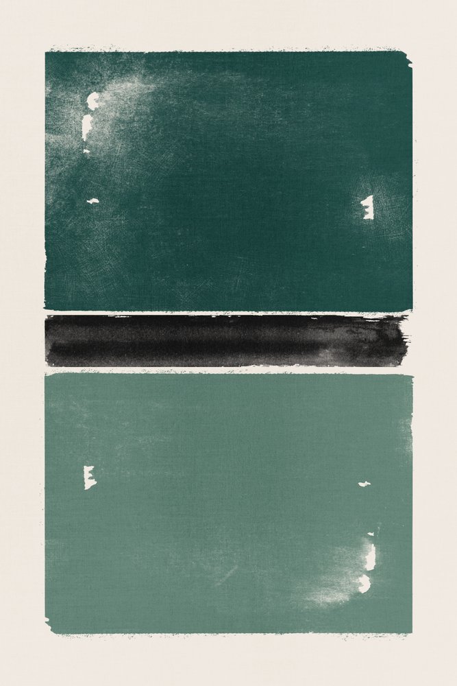 Green Color Block Horizon by Ema Paraschiv