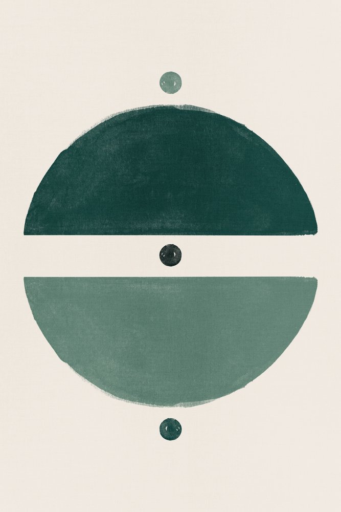 Green Geometric Balance by Ema Paraschiv