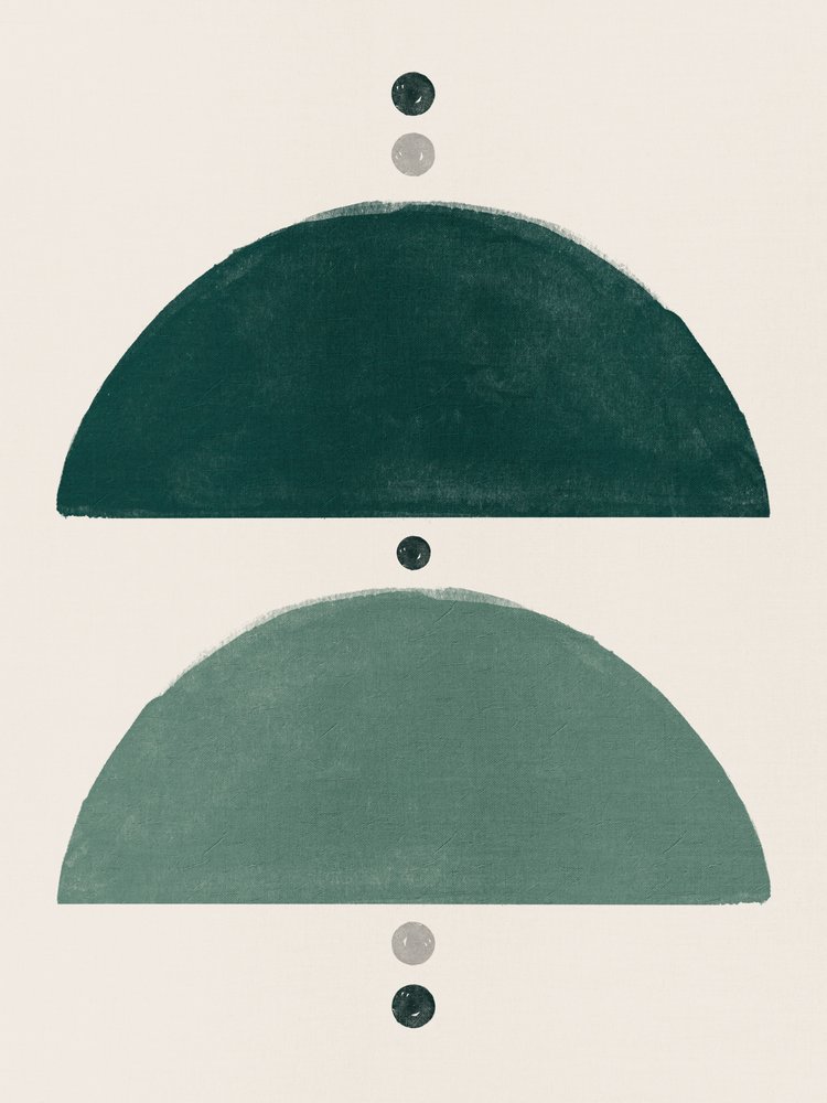 Green Geometric Balance by Ema Paraschiv