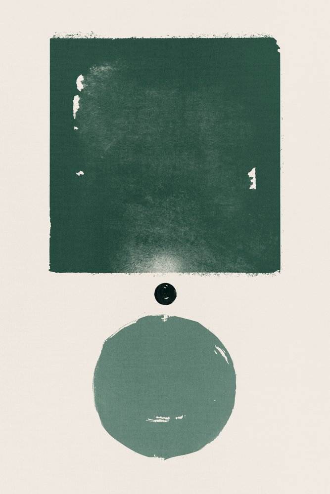 Minimalist Green Shapes by Ema Paraschiv