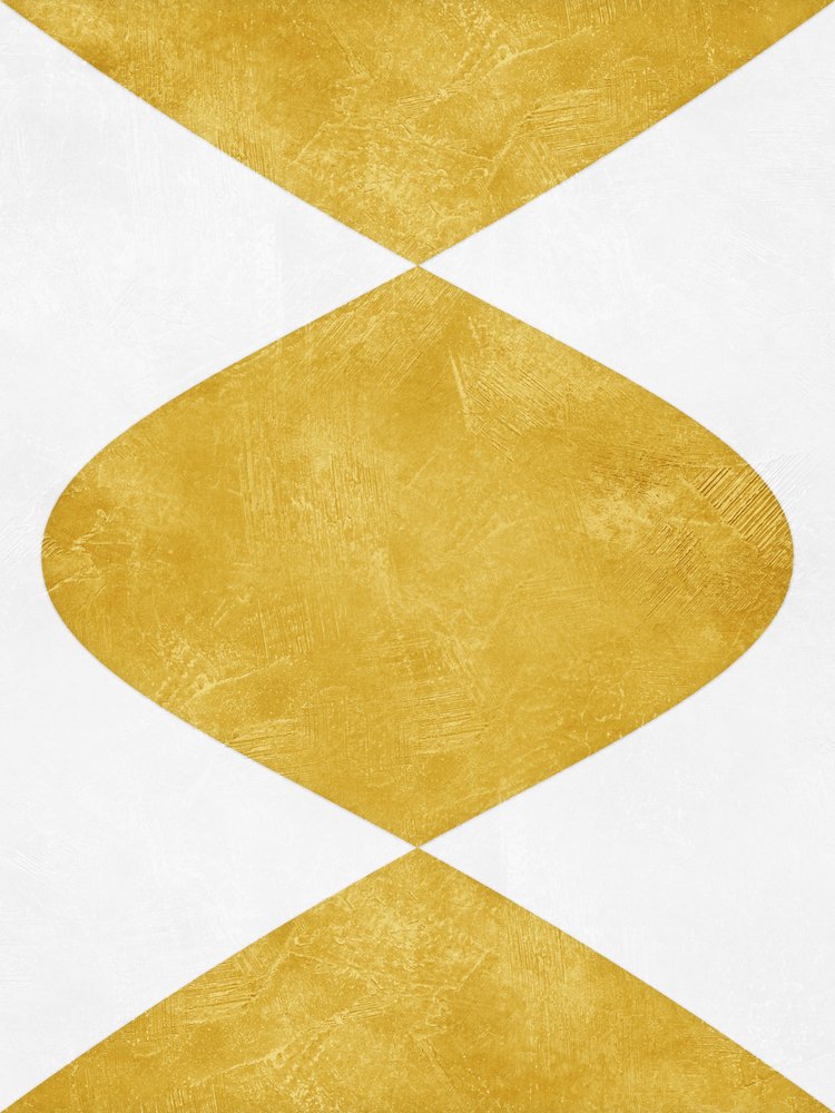 Modern Gold Geometric by Ema Paraschiv