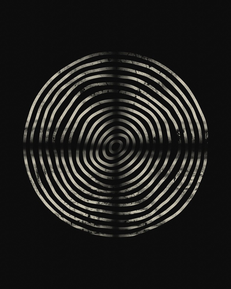 Textured Concentric Rings by Ema Paraschiv