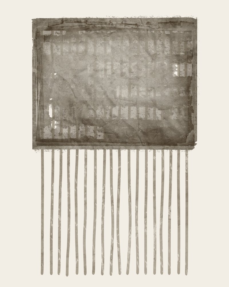 Textured Grid with Lines by Ema Paraschiv