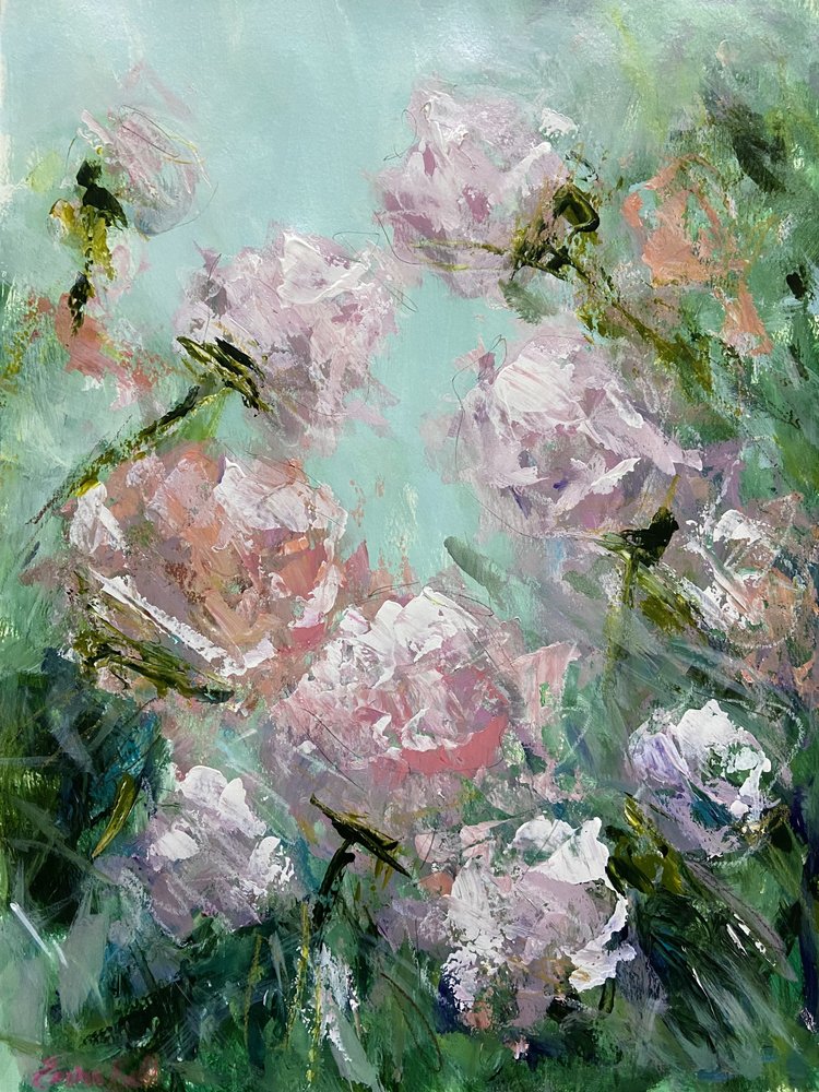 Dreamy Pink Roses by Emma Bell