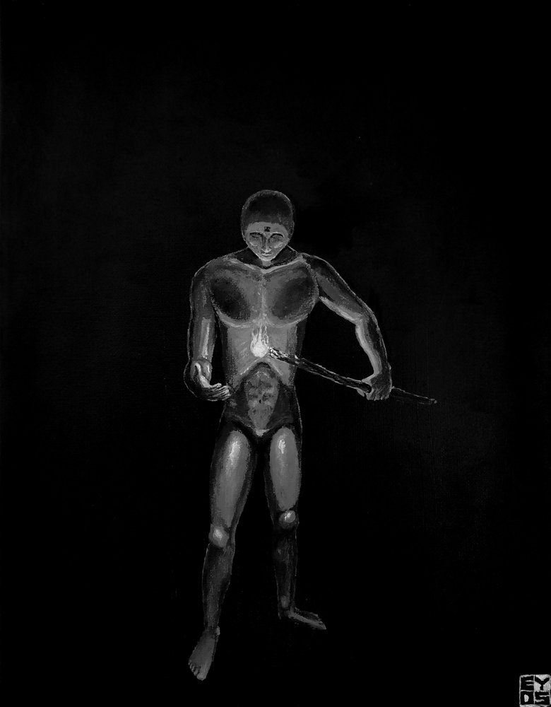 Mystical Glowing Figure by Ezekiel Y.D. Schmitt