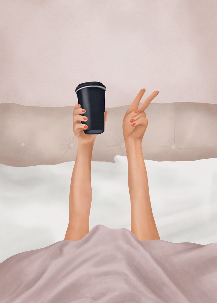 Morning Coffee Peace by Flow Line