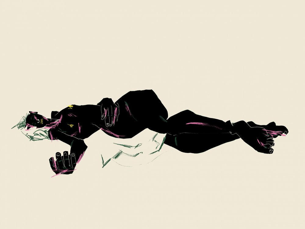 Minimalist Woman Resting by Francesco Gulina