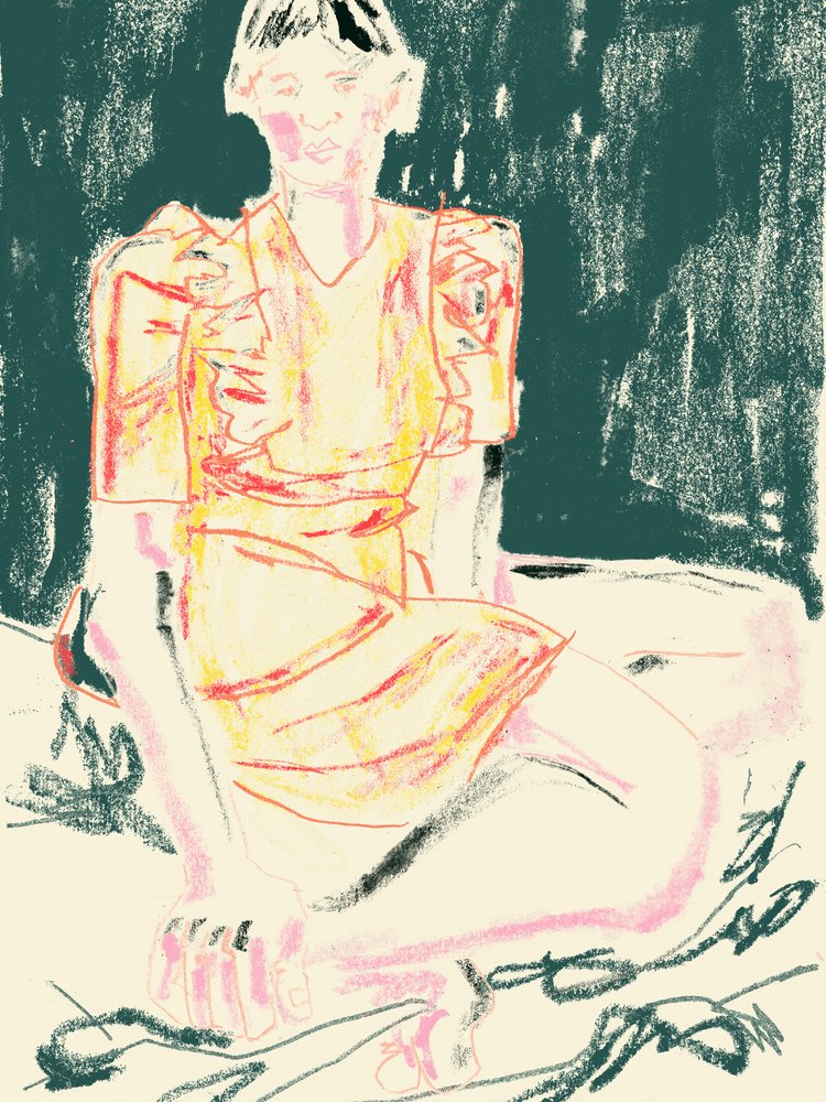 Woman in Yellow Dress by Francesco Gulina