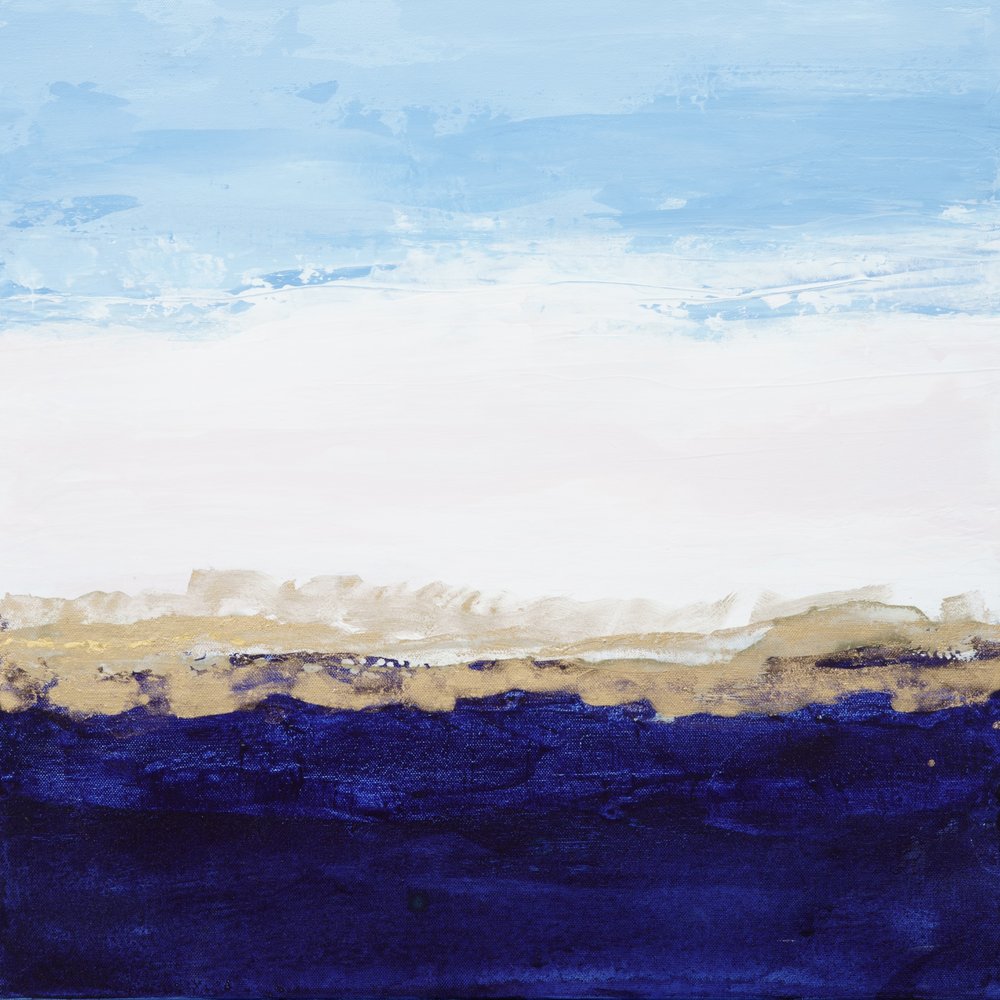 Blue Gold Horizon by Françoise Wattré