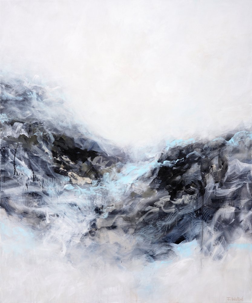 Frozen Mountain Valley by Françoise Wattré