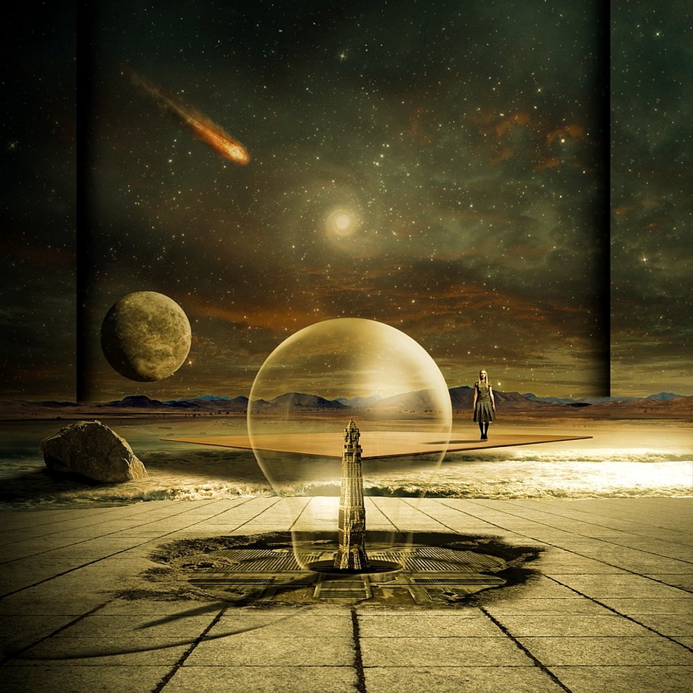 Cosmic Desert Journey by Franziskus Pfleghart