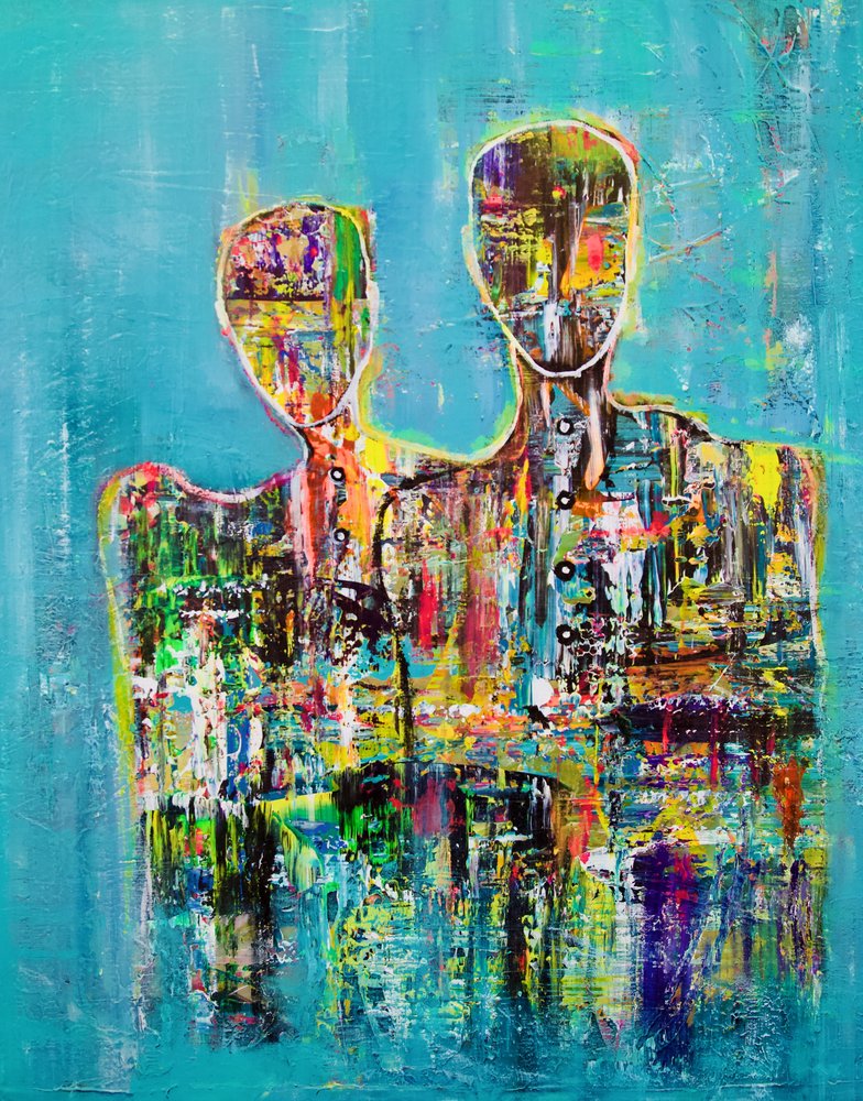 Modern Abstract Couple by Fredrik Olsen