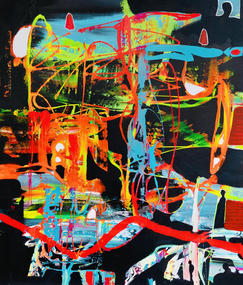Vibrant Urban Abstract by Fredrik Olsen