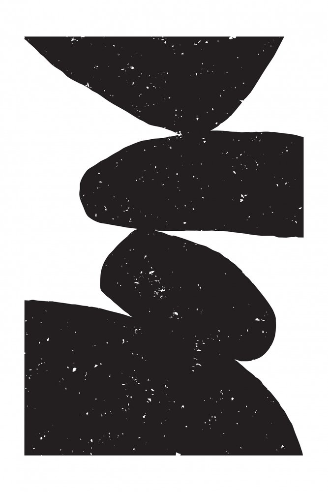 Balanced Abstract Stones by Fun Qui